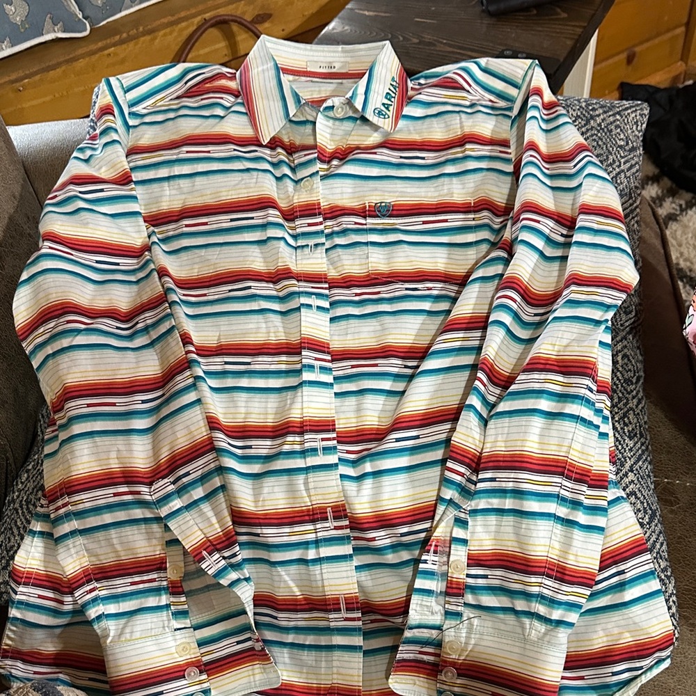 Ariat Multicolor Striped Button Down Shirt